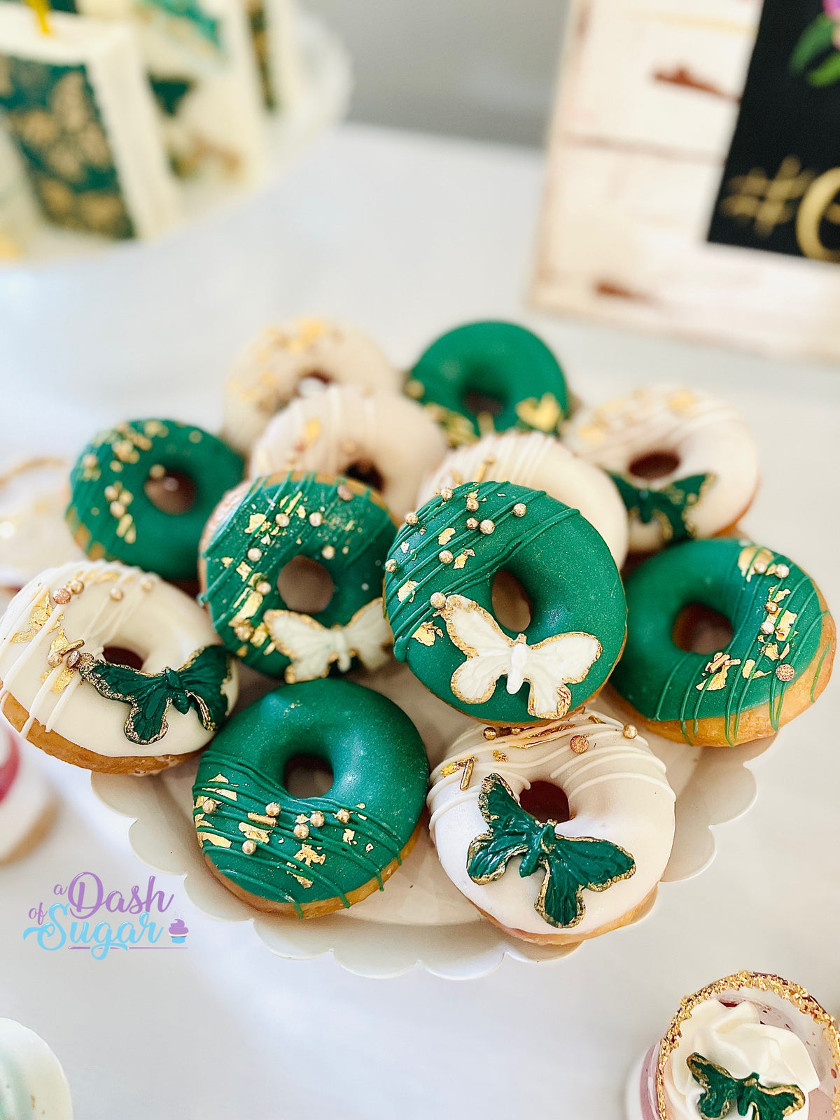 Custom Donuts One Custom Themed Mini Donuts – A Dash Of Sugar